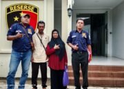 Turiyem istri supriyono diperiksa oleh penyidik unit tipidter sat reskrim polres tanggamus.